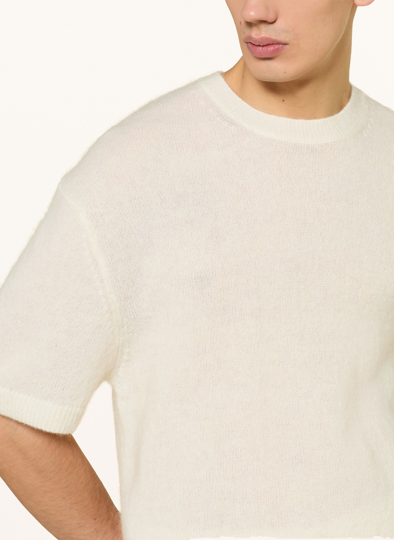 studio seidensticker Strickshirt aus Mohair: ECRU