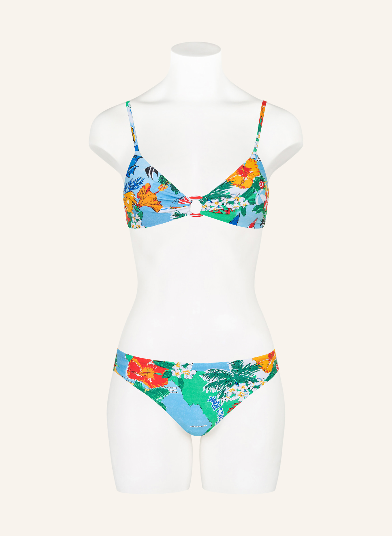 SEAFOLLY Bralette bikini top VIVA VACATION: JASNONIEBIESKI / POMARAŃCZOWY / ZIELONY