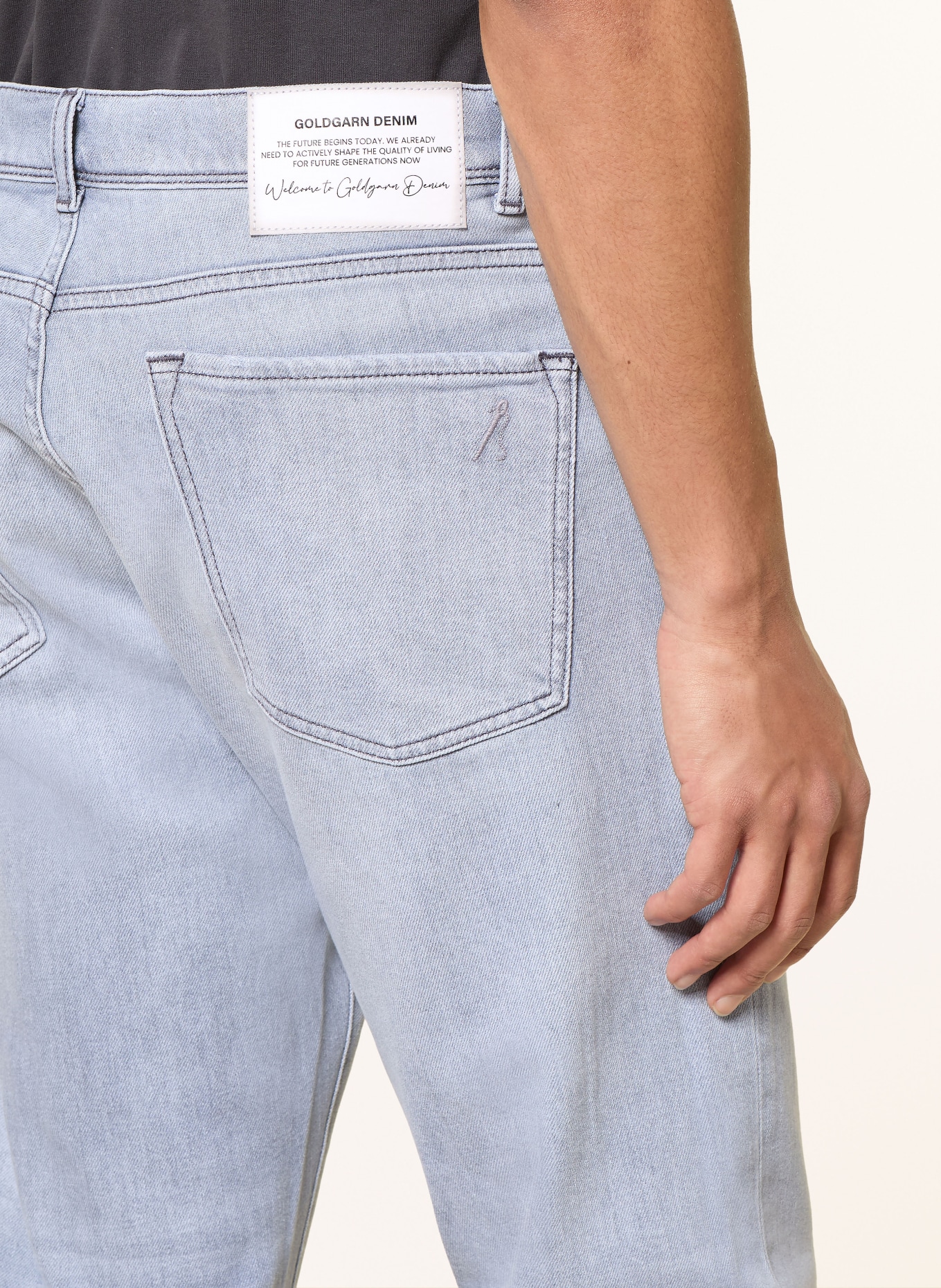 GOLDGARN DENIM Jeans Extra Slim Fit: 1050 Lightgrey