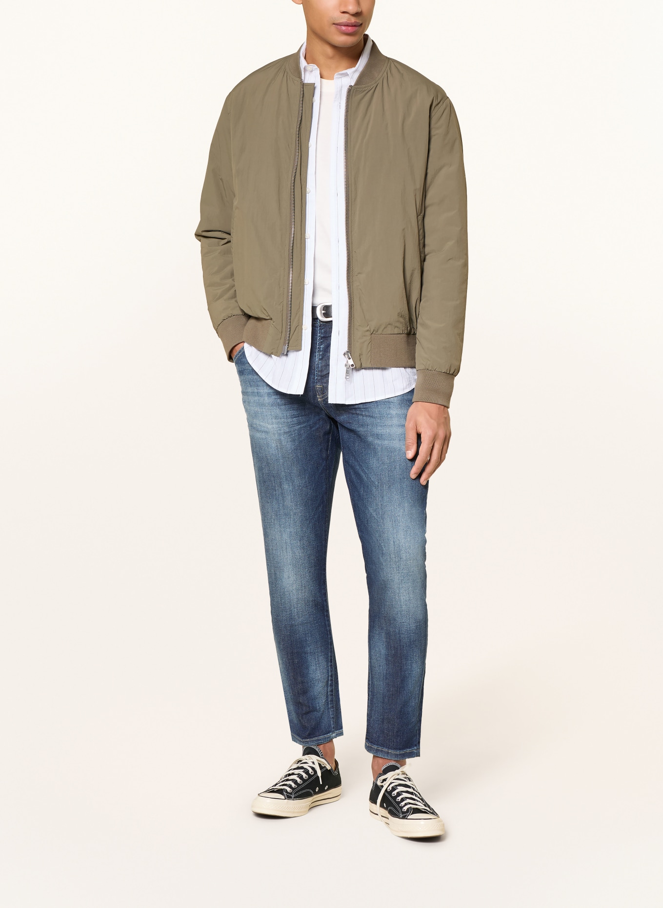 GOLDGARN DENIM Jeans NECKARAU Cropped Fit: 1030 darkblue