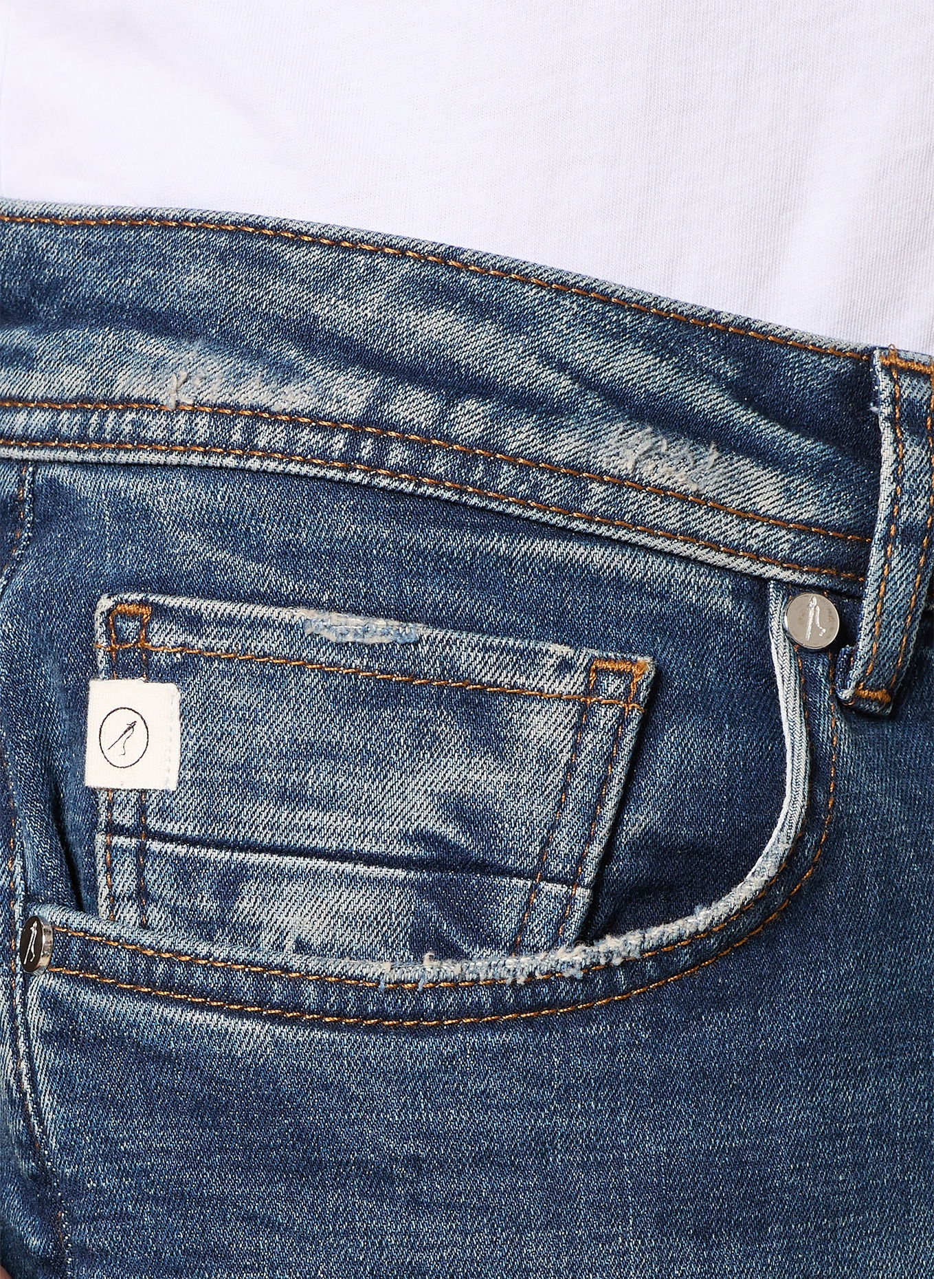 GOLDGARN DENIM Jeans U2 Tapered Fit: 1090 midblue