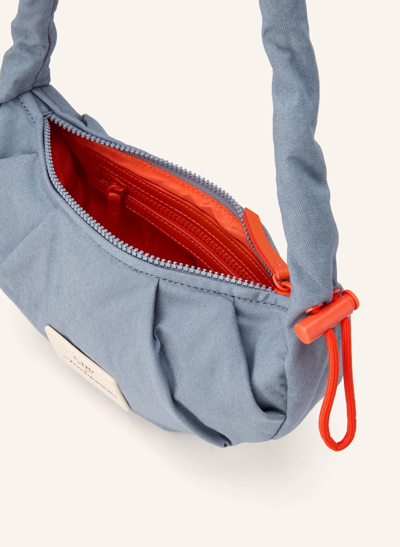 UNIO VANCOUVER shoulder bag: BLUE GRAY / RED