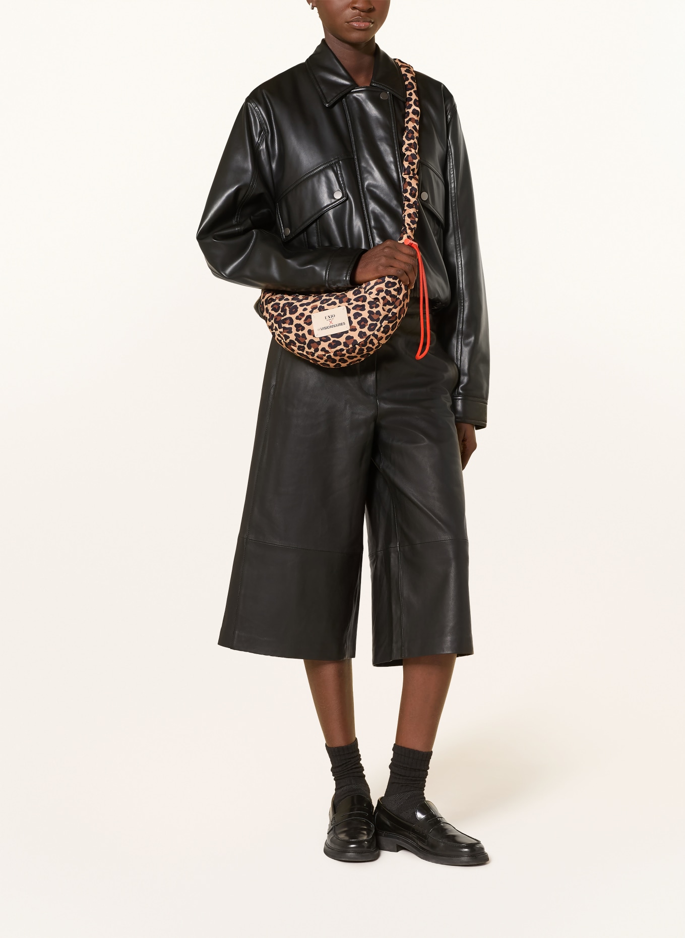 UNIO Sac à bandoulière VANCOUVER LEO SMALL: MARRON CLAIR / MARRON / NOIR