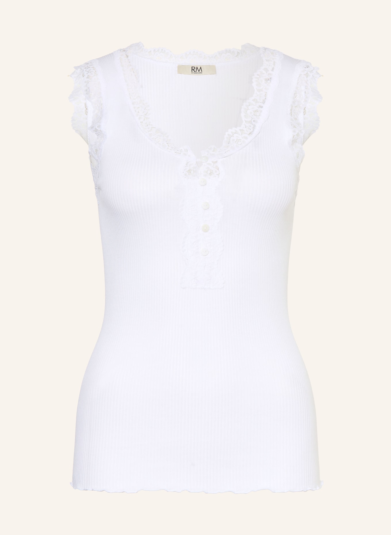rosemunde Top RMWBALTA mit Spitze: WEISS