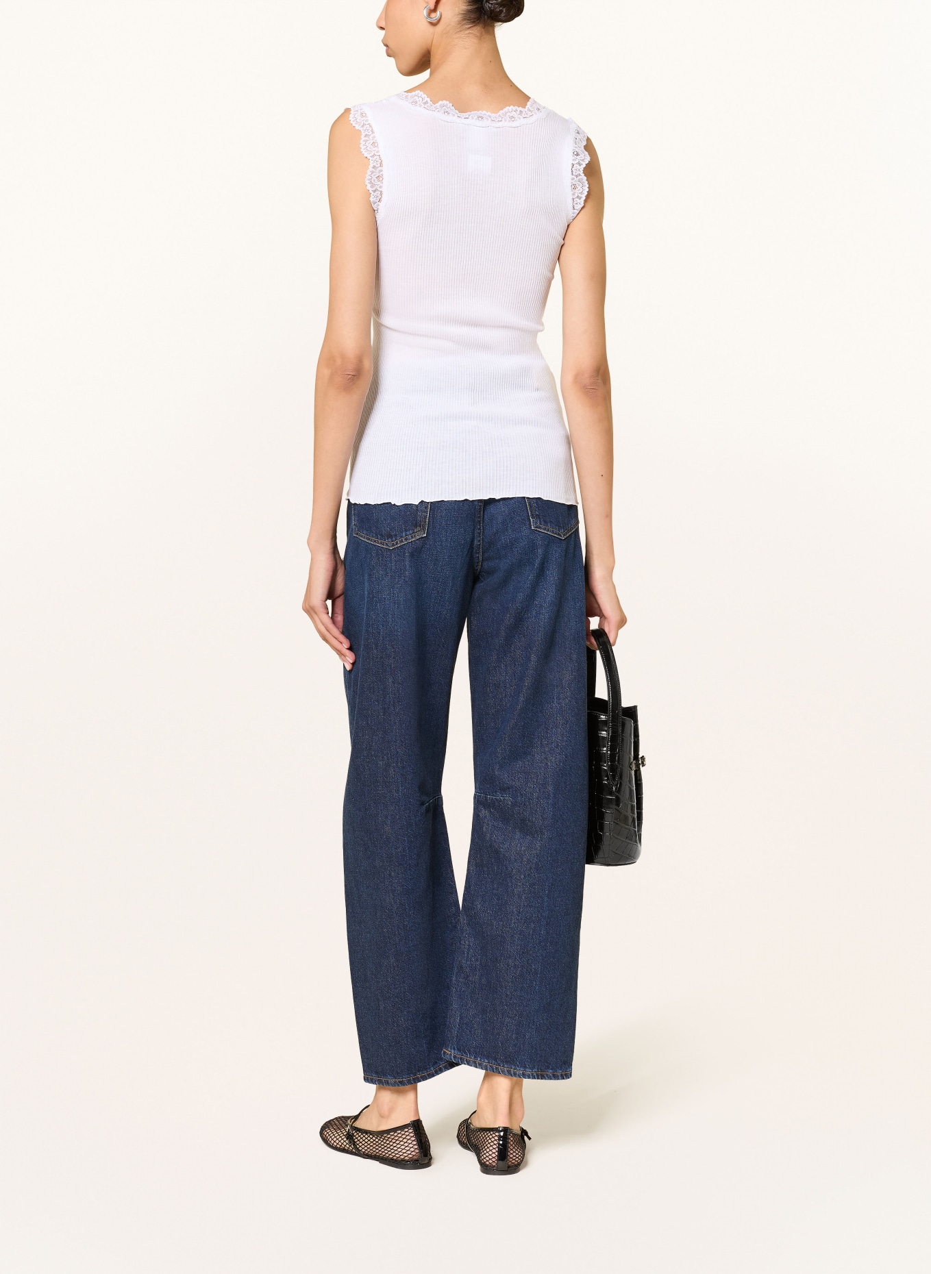 rosemunde Top RMWBALTA mit Spitze: WEISS