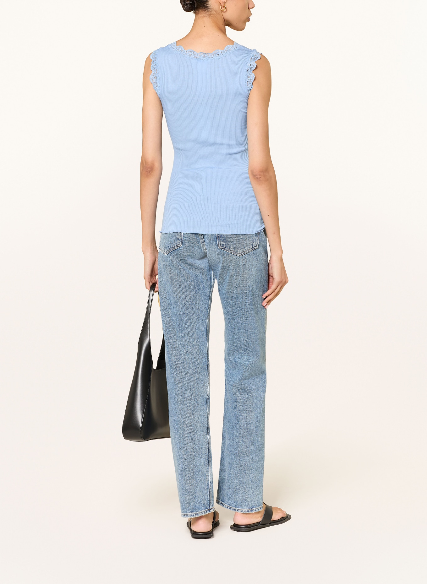 rosemunde Top RMWBALTA z koronką: NIEBIESKI