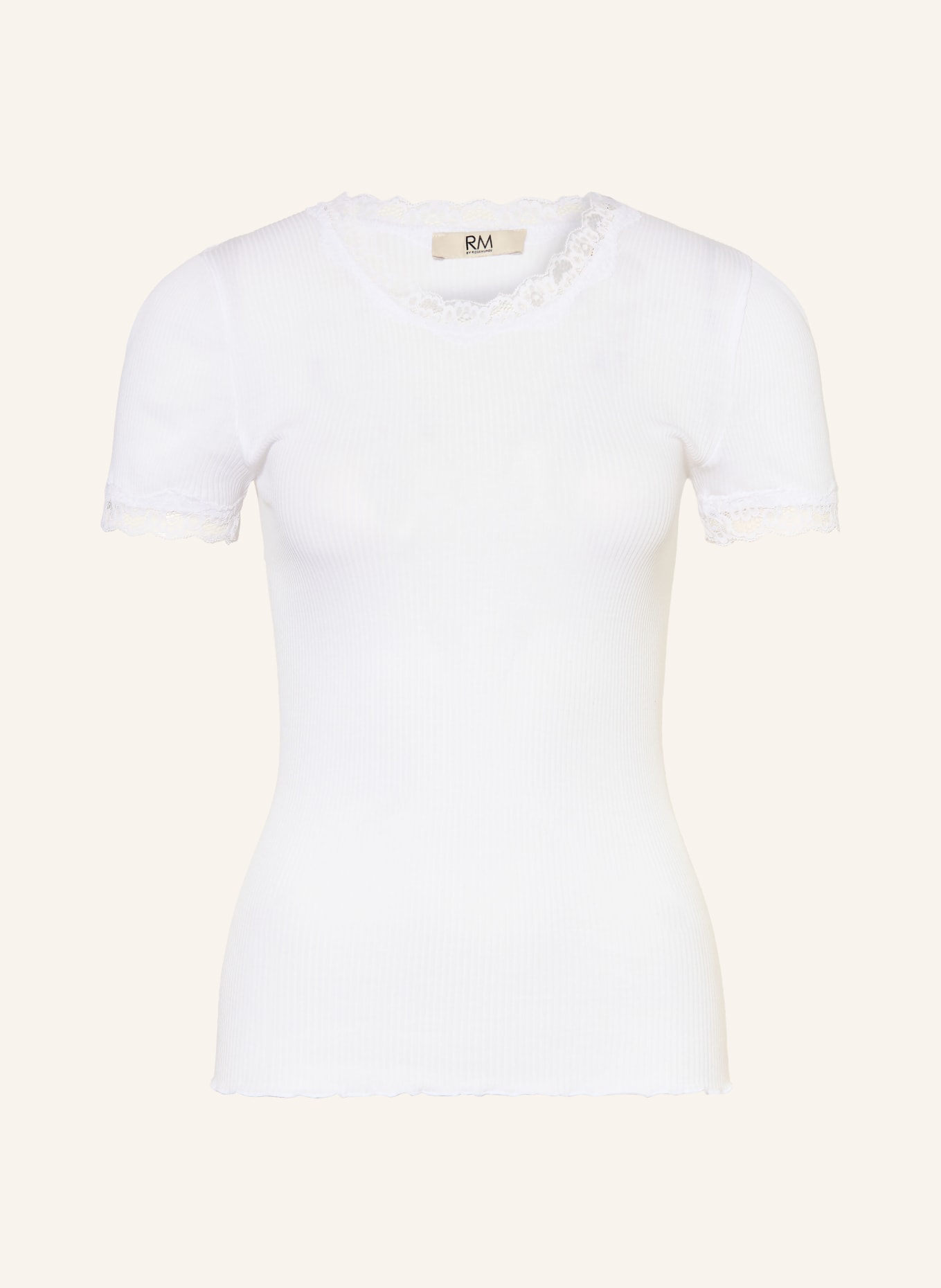rosemunde T-Shirt RMWBALTA mit Spitze: WEISS