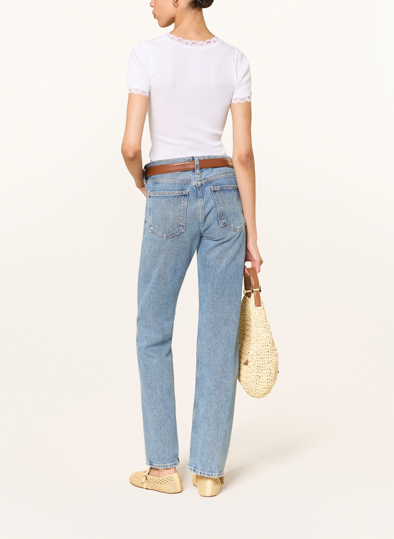 rosemunde T-Shirt RMWBALTA mit Spitze: WEISS