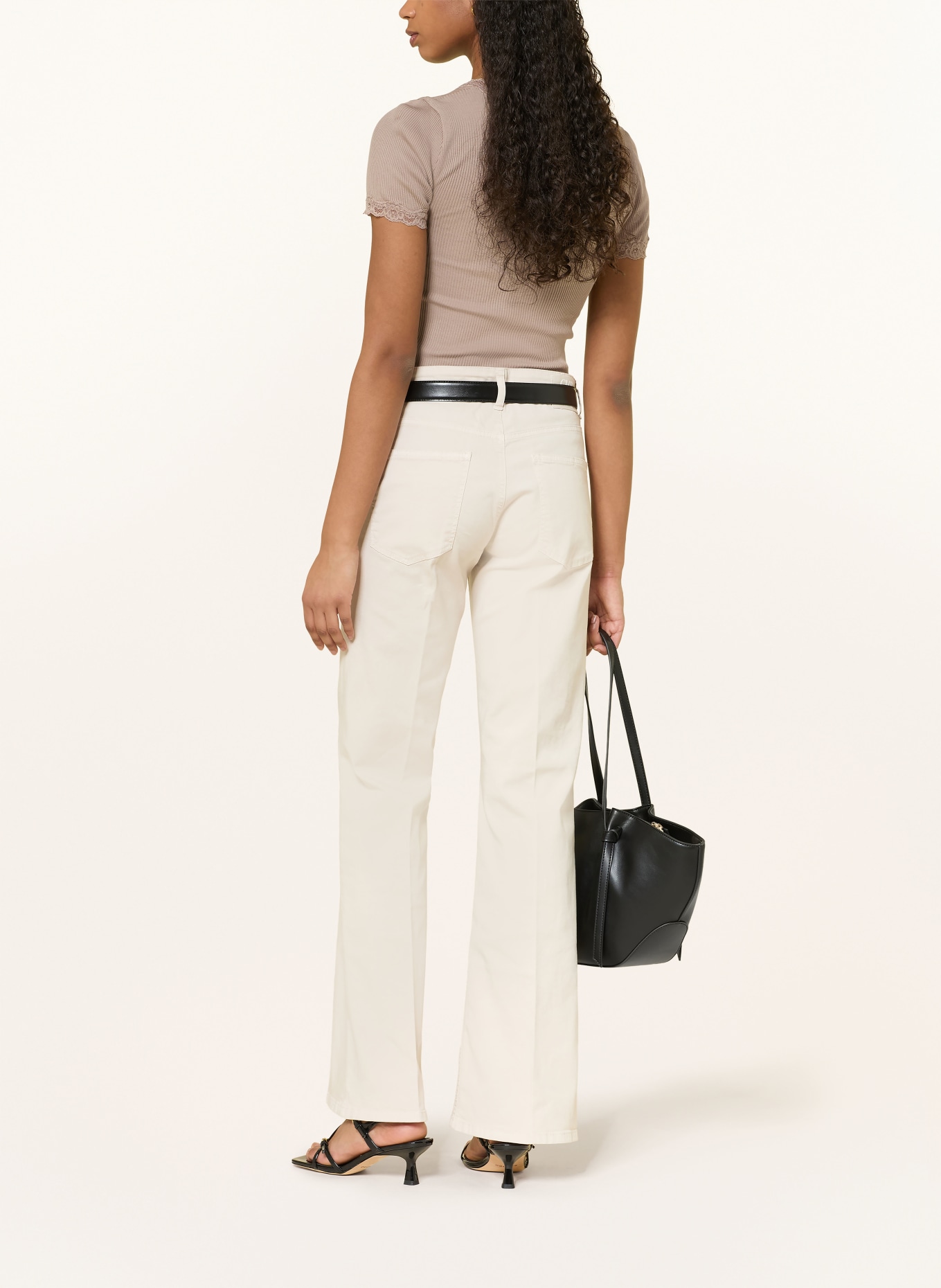 rosemunde Tričko RMWBALTA s krajkou: ČERNOŠEDÁ