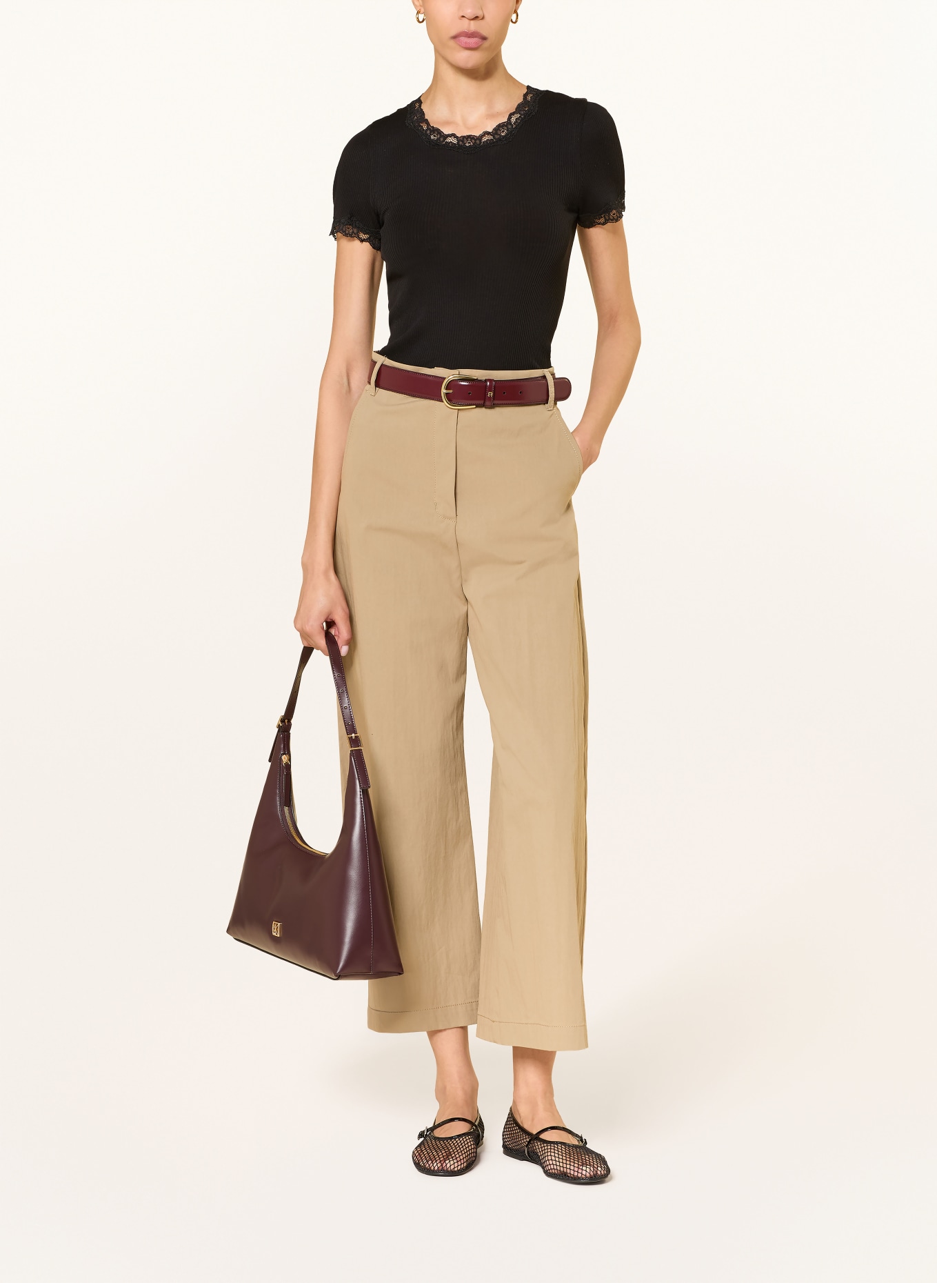 rosemunde Tričko RMWBALTA s krajkou: ČERNÁ