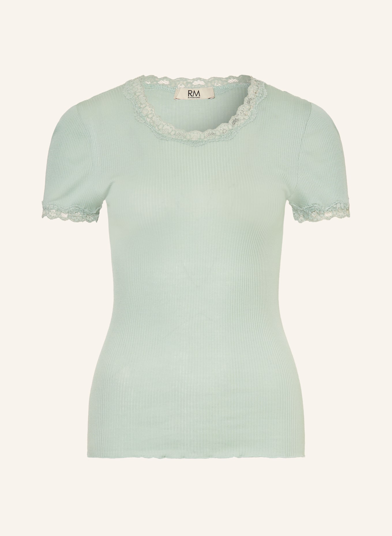 rosemunde Tričko RMWBALTA s krajkou: SVĚTLE ZELENÁ