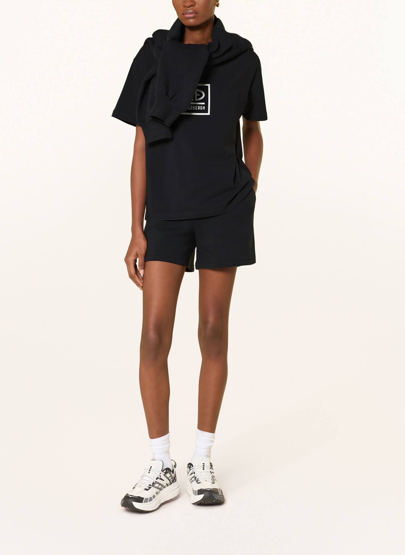 GOLDBERGH Sweatshorts NICE: SCHWARZ