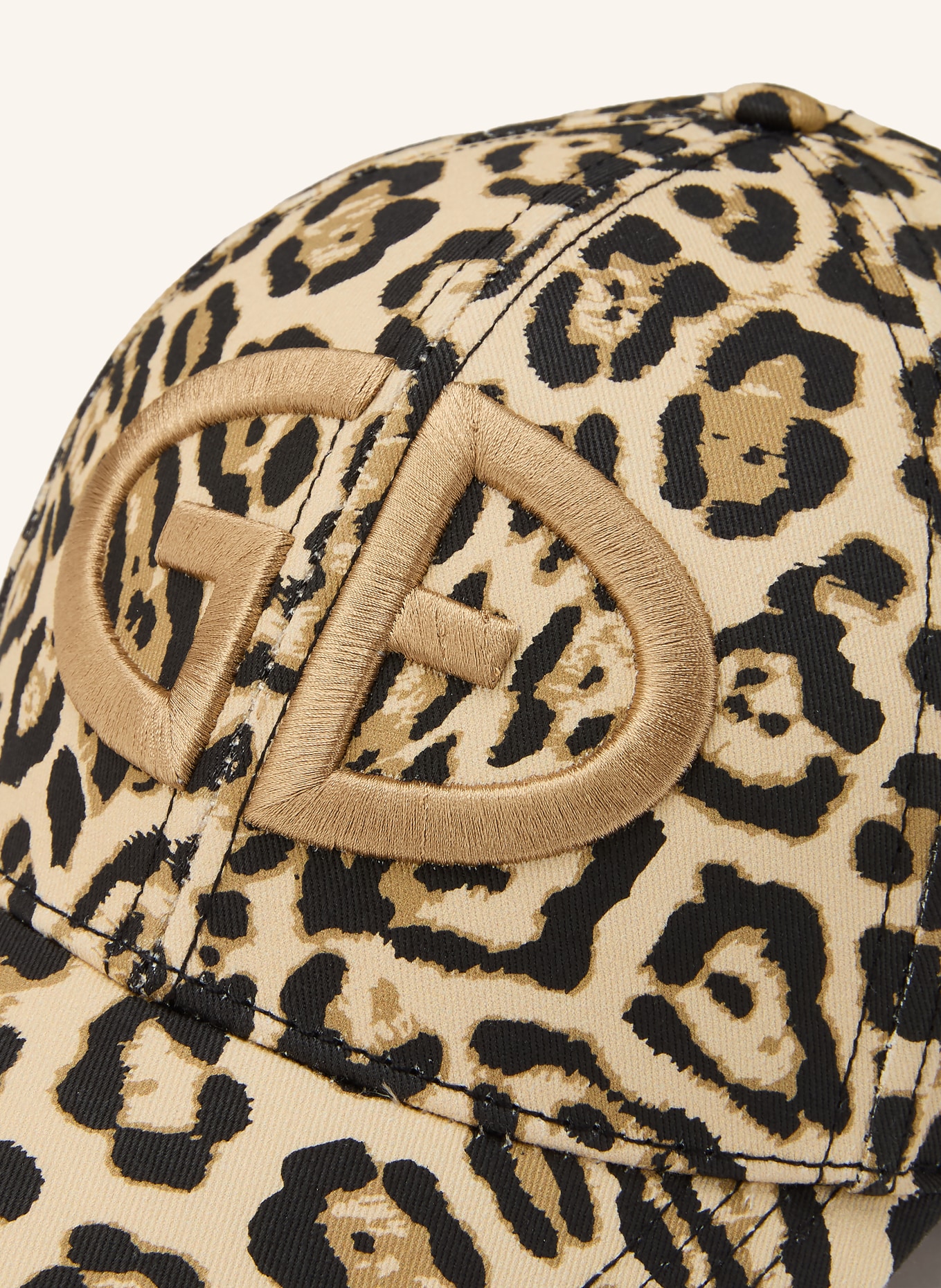 GOLDBERGH Cap CATERINA: BEIGE / SCHWARZ