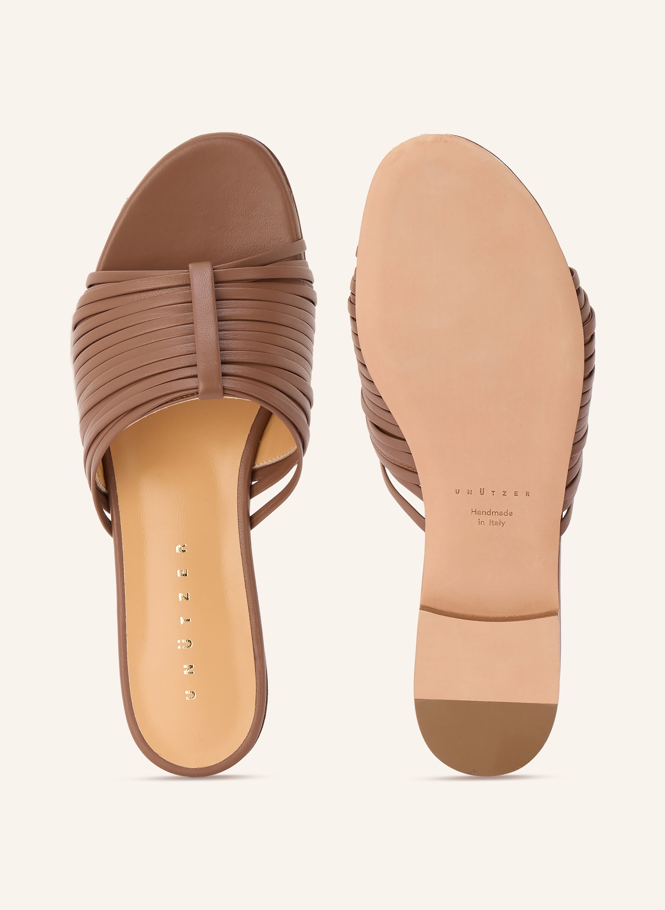 UNÜTZER mules: BROWN