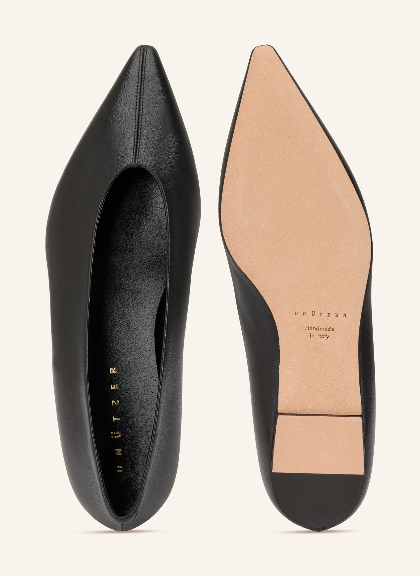 UNÜTZER Ballerinas: SCHWARZ