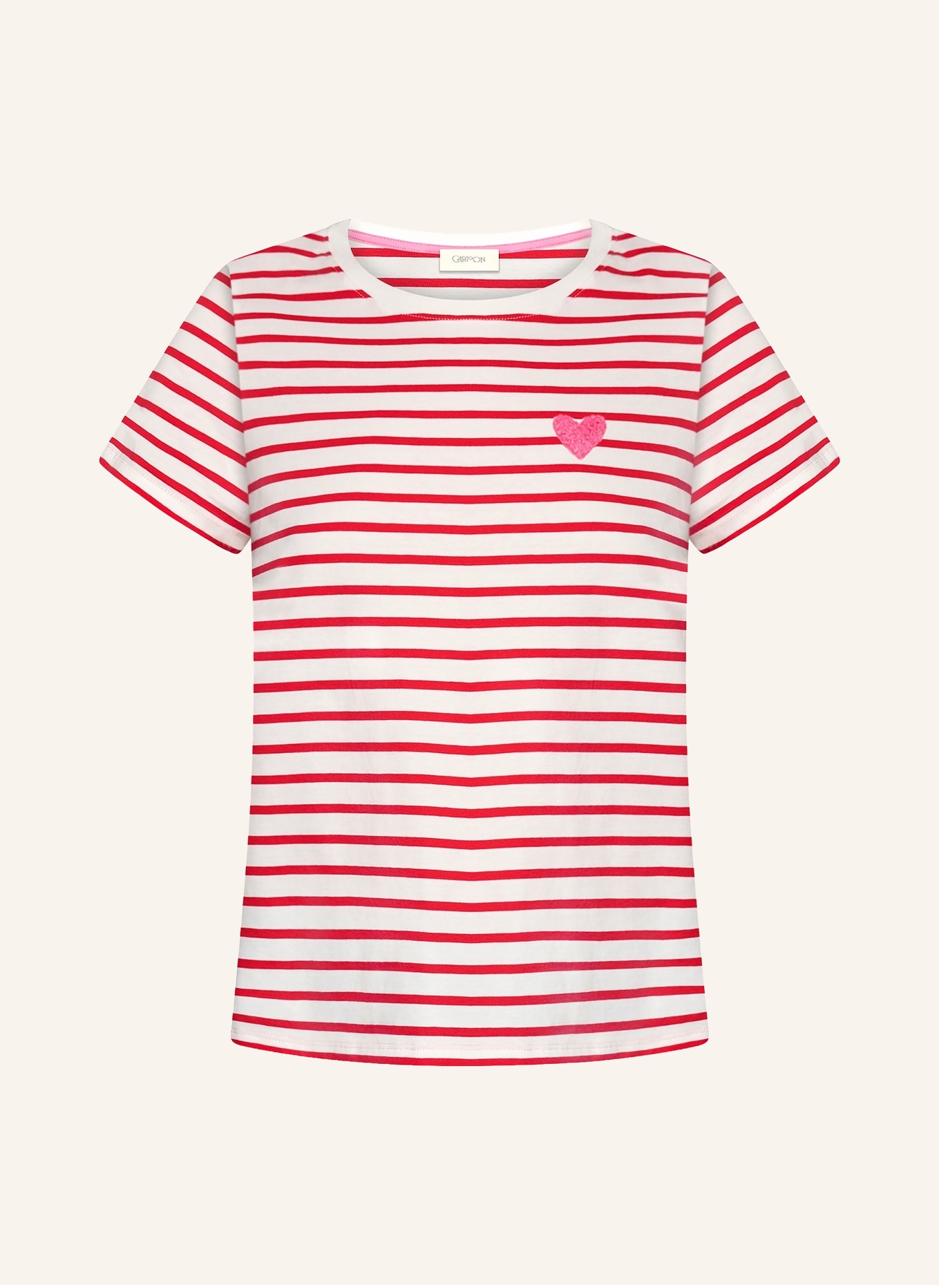 CARTOON T-Shirt: WEISS / ROT