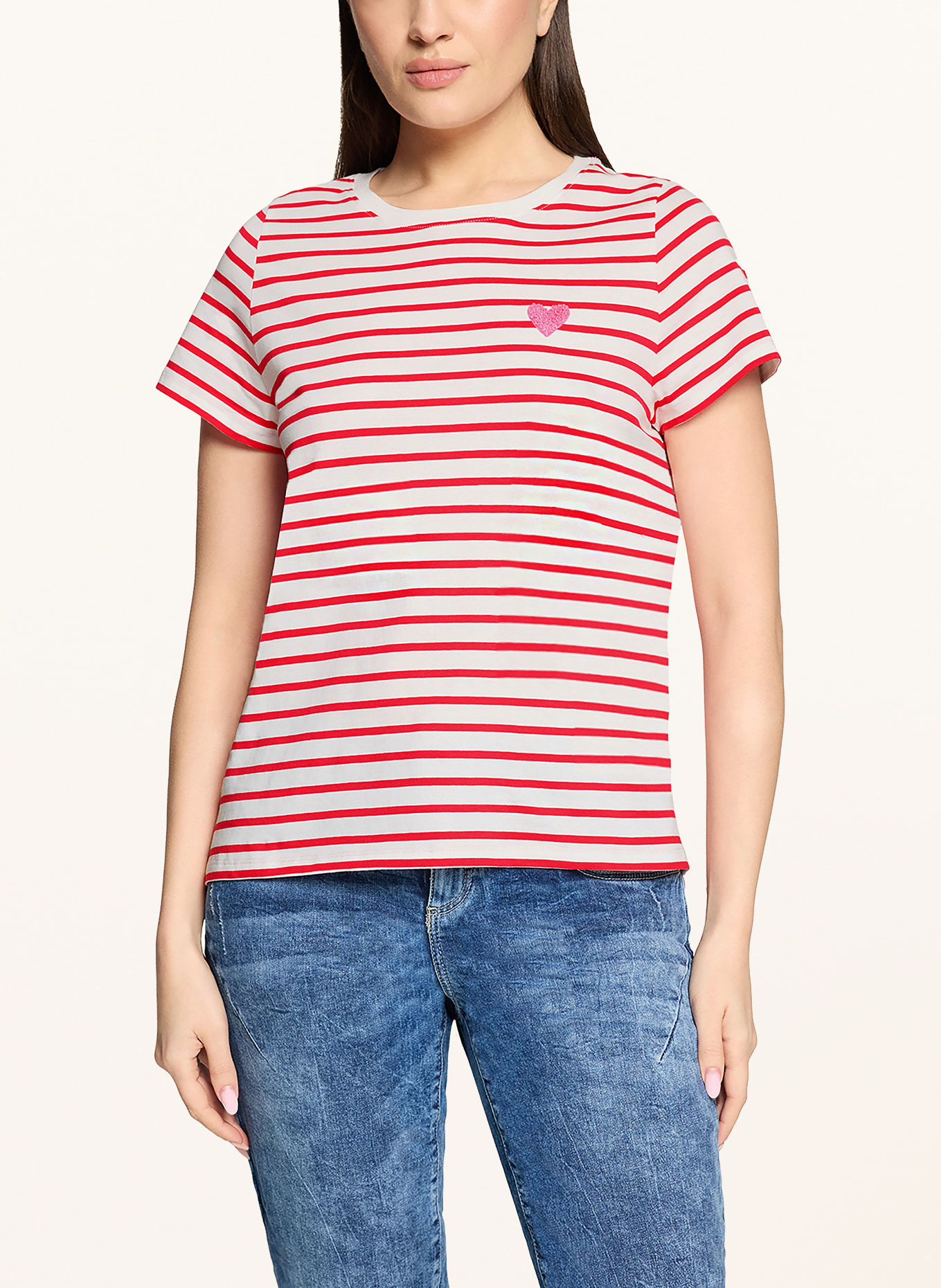 CARTOON T-Shirt: WEISS / ROT