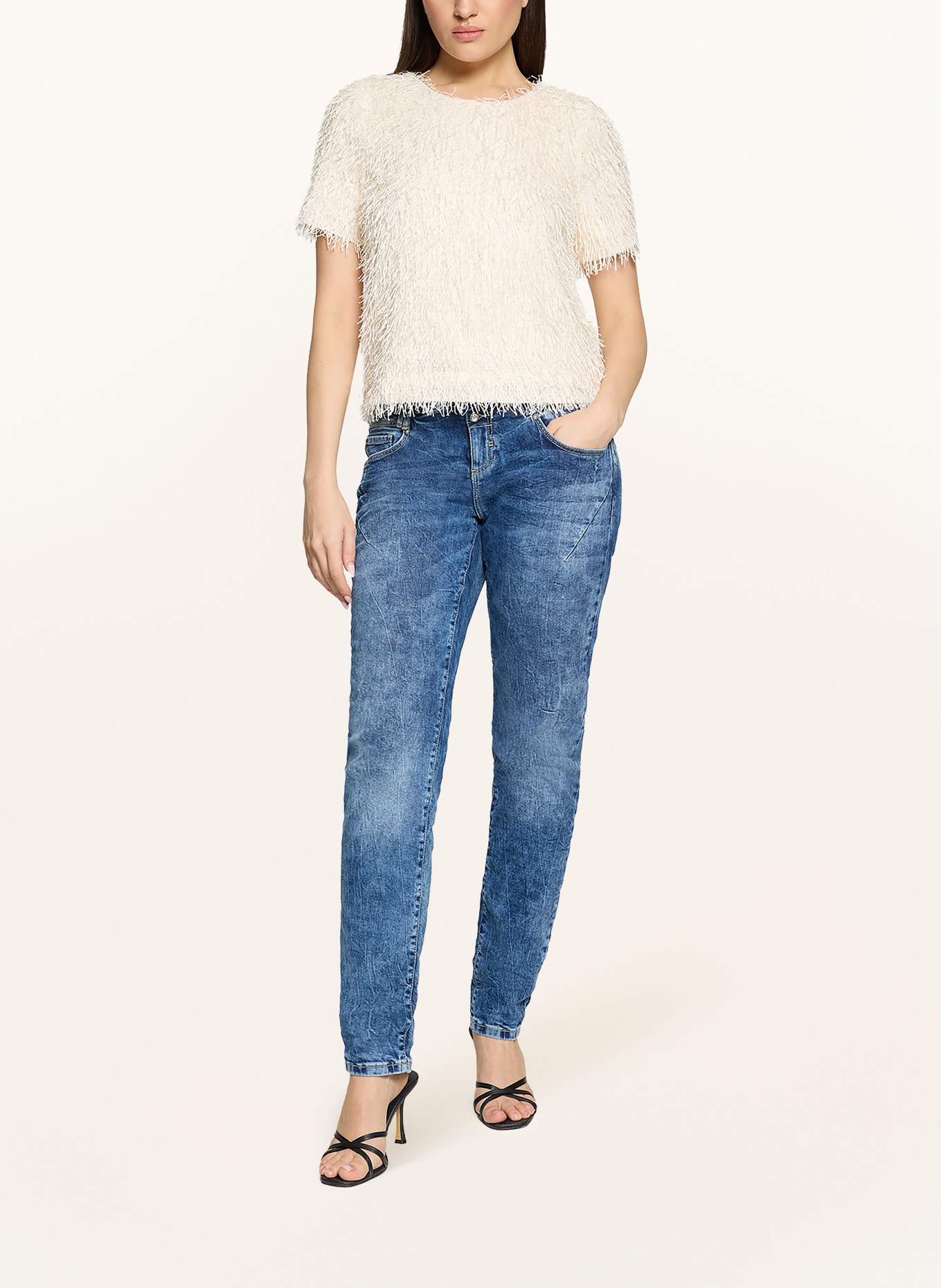 CARTOON knit shirt: ECRU