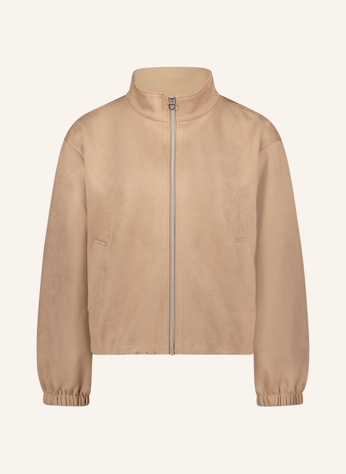 CARTOON Bunda v koženém vzhledu: BÉŽOVÁ