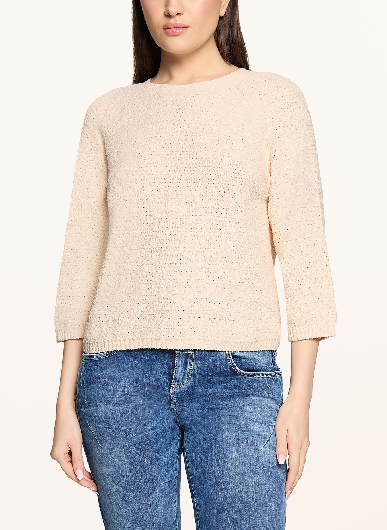 CARTOON Sweater with 3/4 sleeves: CREAM