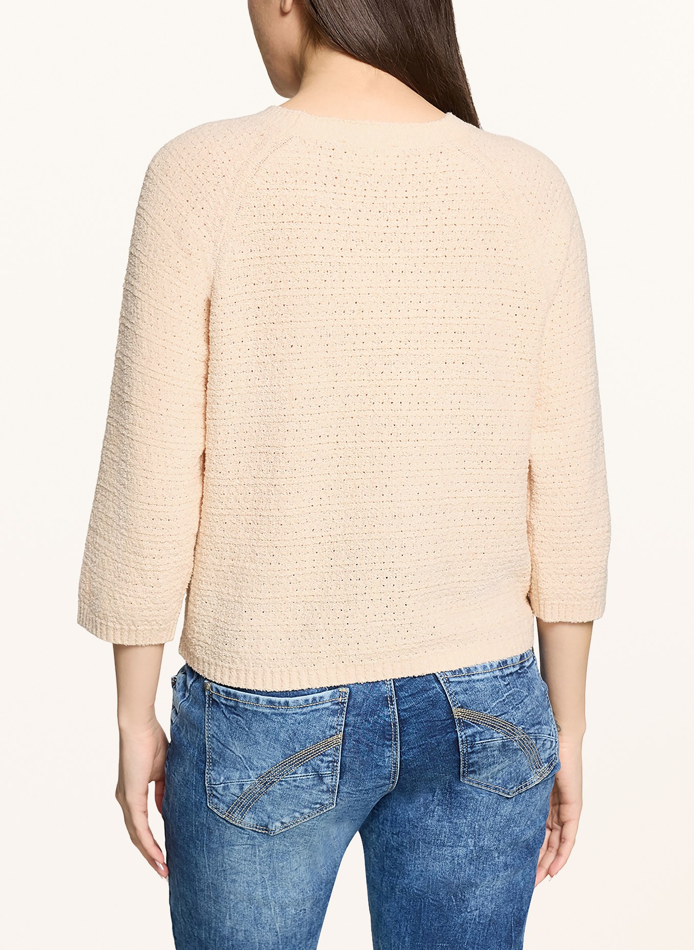 CARTOON Sweater with 3/4 sleeves: CREAM