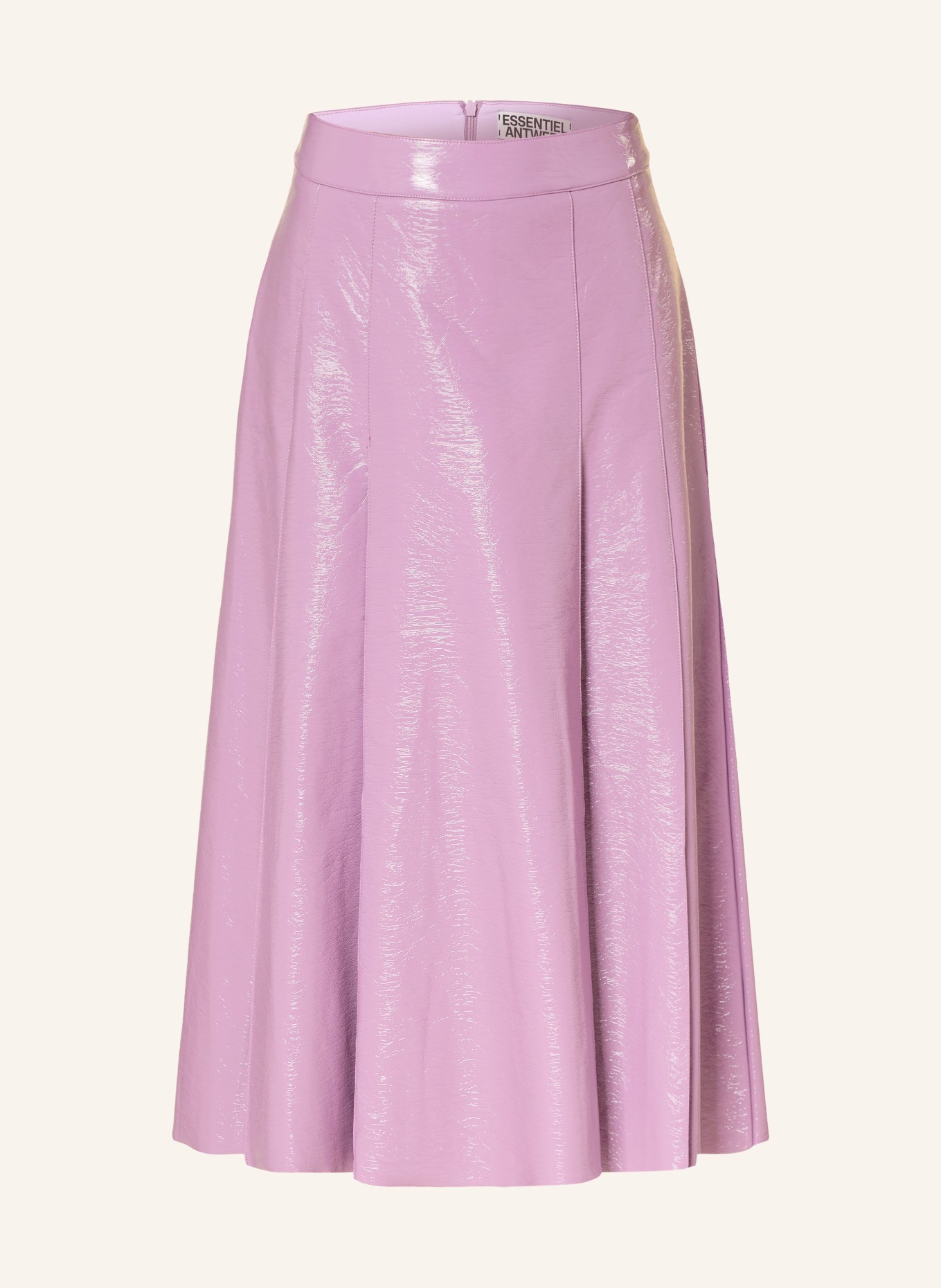 ESSENTIEL ANTWERP Faltenrock in Lederoptik: ROSA