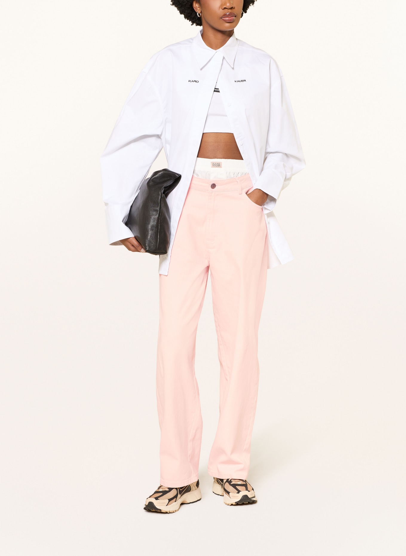 KARO KAUER Wide-leg jeans: 420 ROSE