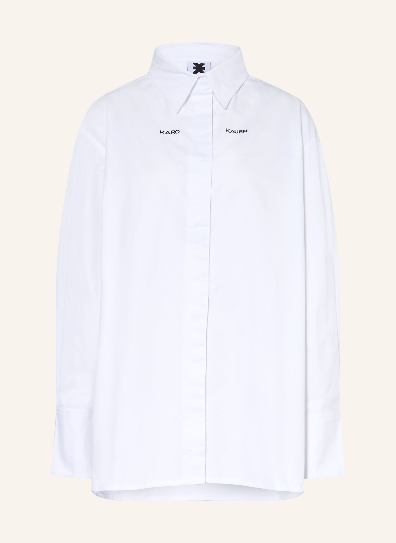 KARO KAUER Oversized košile: BÍLÁ