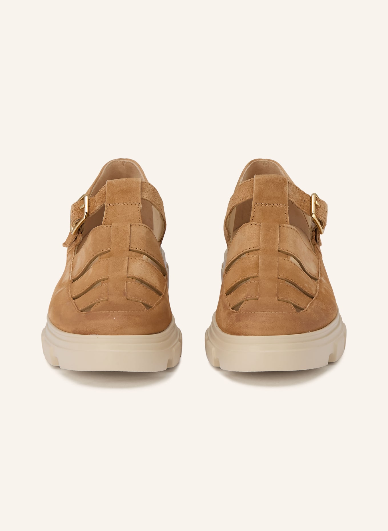 paul green DAKAR platform sandals: COGNAC