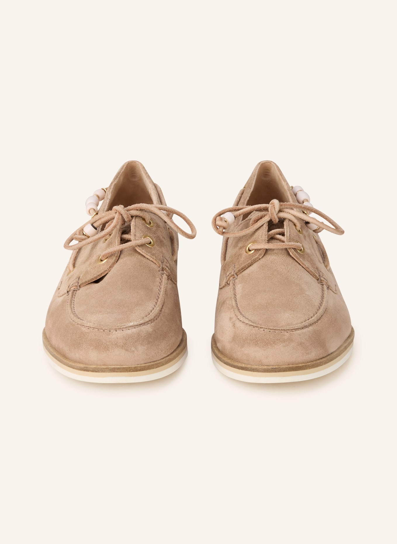 paul green Bootsschuhe: BEIGE / CREME