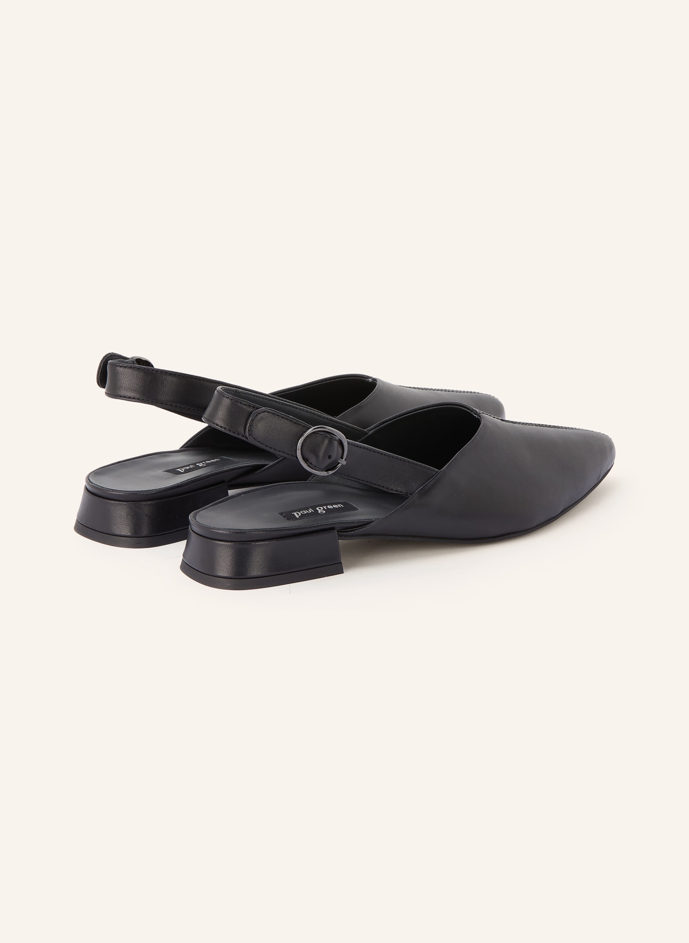 paul green slingback pumps: BLACK