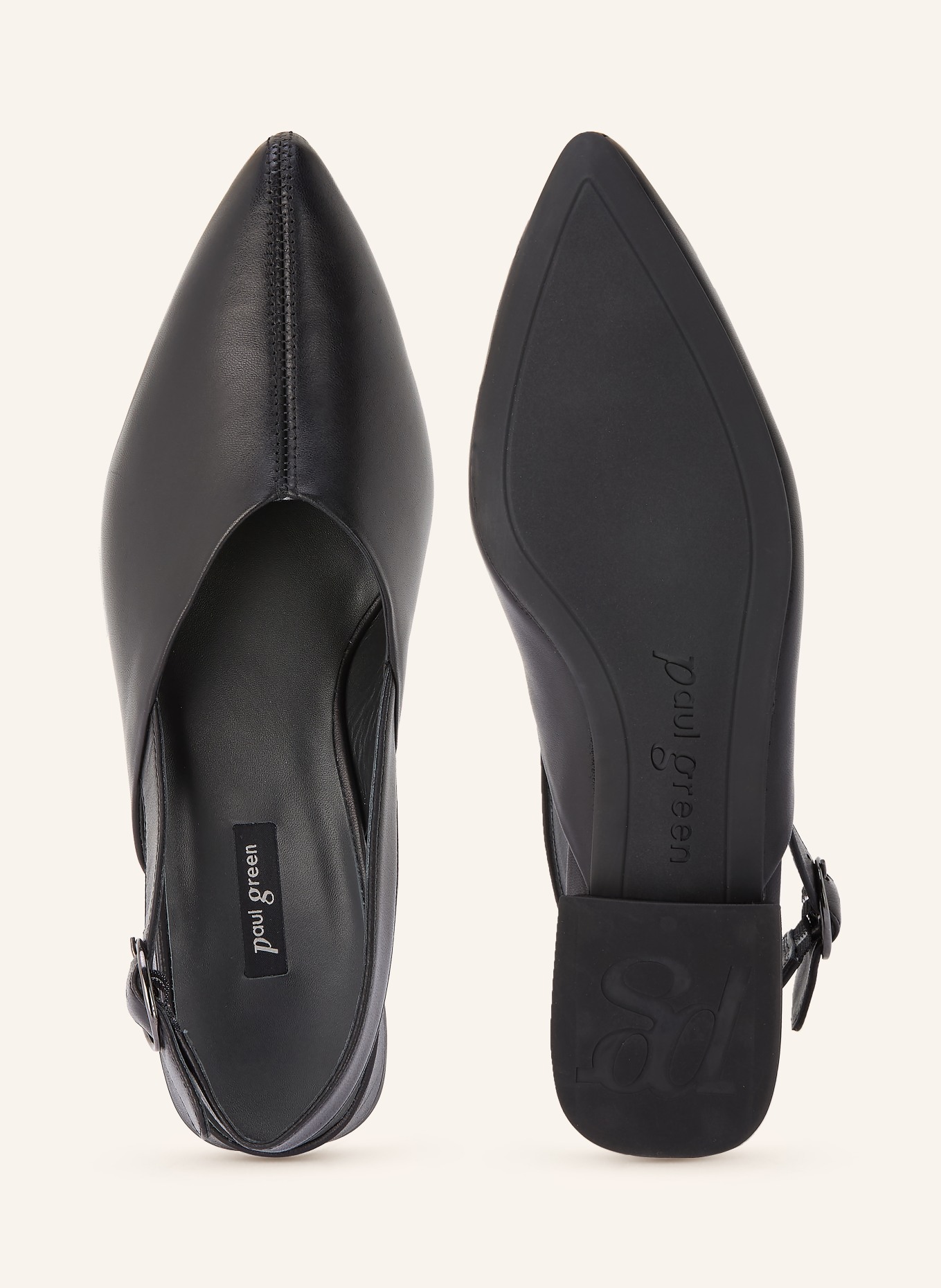 paul green slingback pumps: BLACK