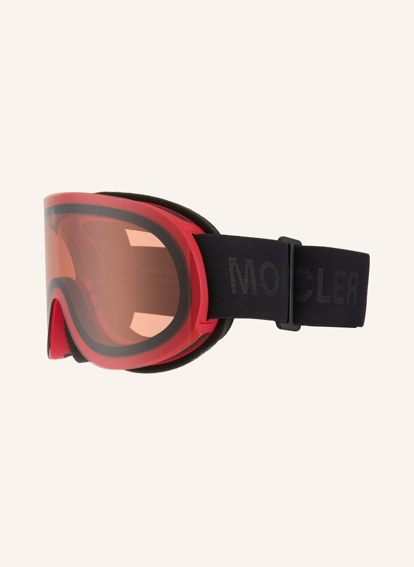 MONCLER GRENOBLE gogle narciarskie: CZERWONY / CZARNY