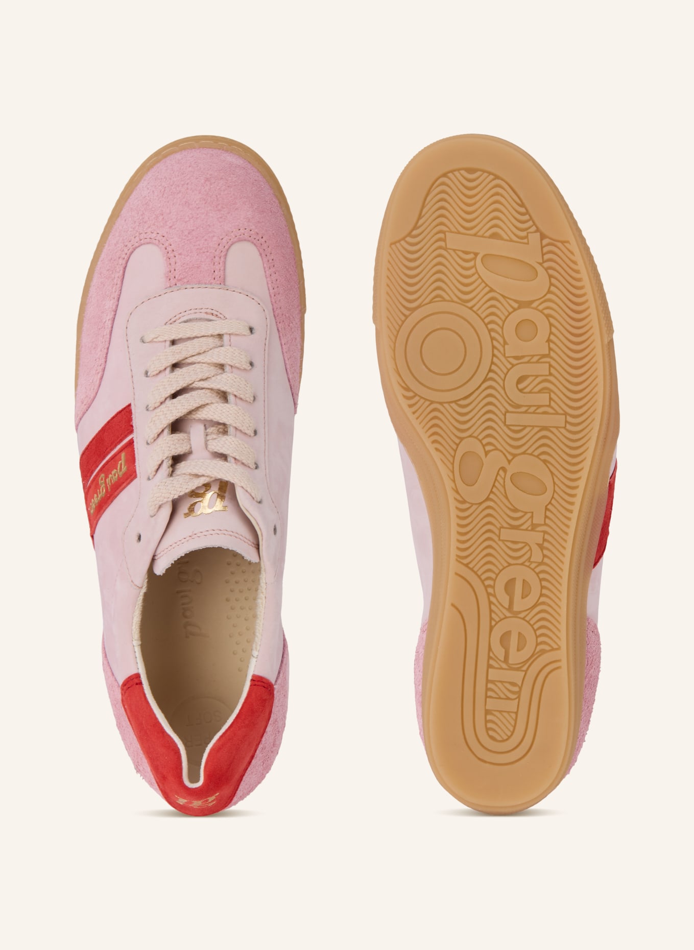 paul green Tenisky HAIRY: RŮŽOVÁ / ČERVENÁ