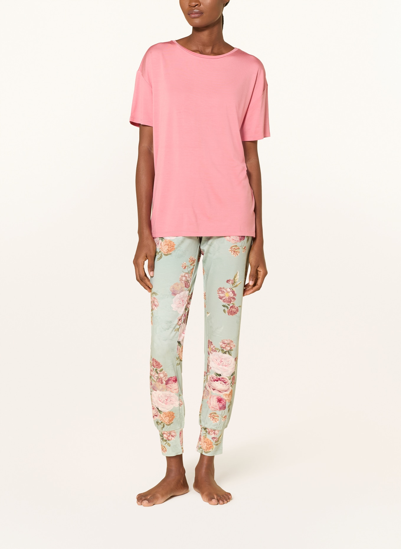 ESSENZA Spací kalhoty JULES ORIANNA: SVĚTLE ZELENÁ