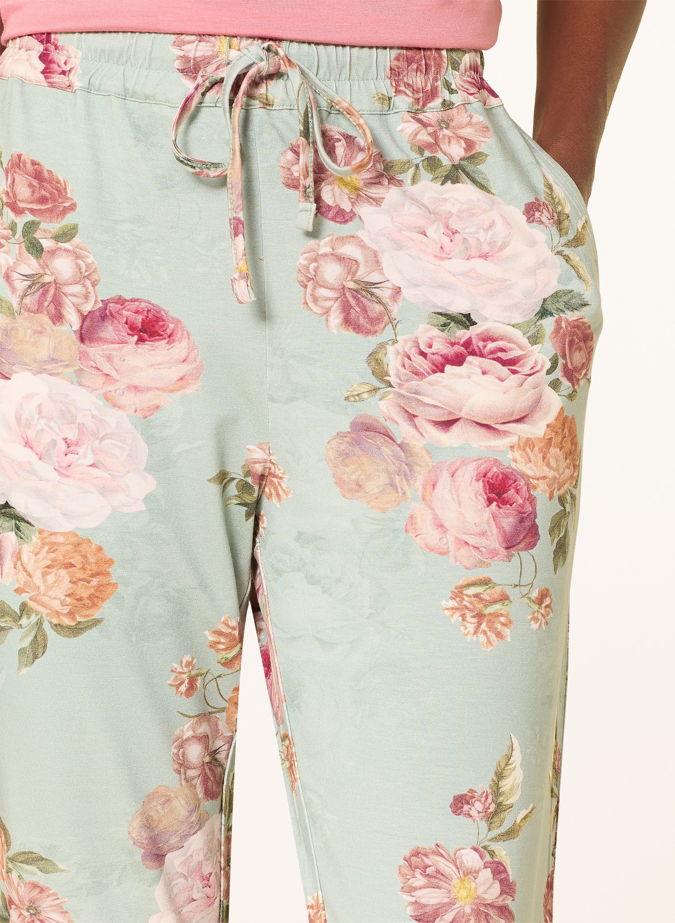 ESSENZA Spací kalhoty JULES ORIANNA: SVĚTLE ZELENÁ