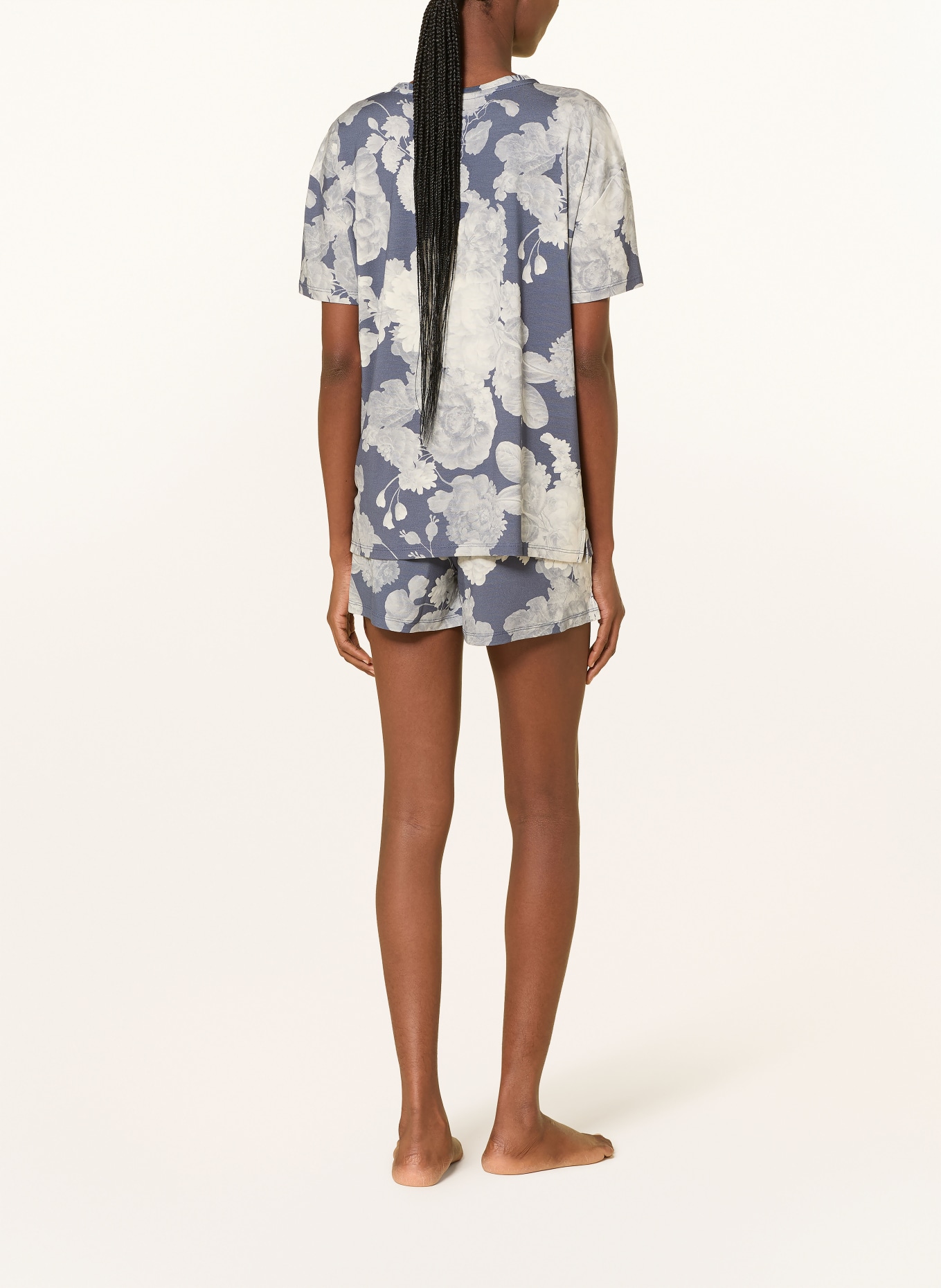 ESSENZA Schlafshorts NORI EUNICE: BLAUGRAU
