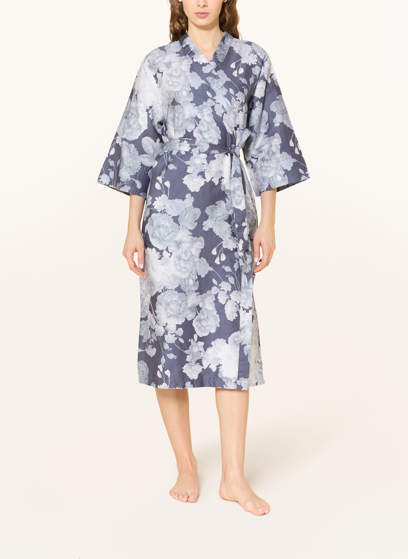 ESSENZA Kimono ILONA EUNICE: MODRÁ / ŠEDÁ