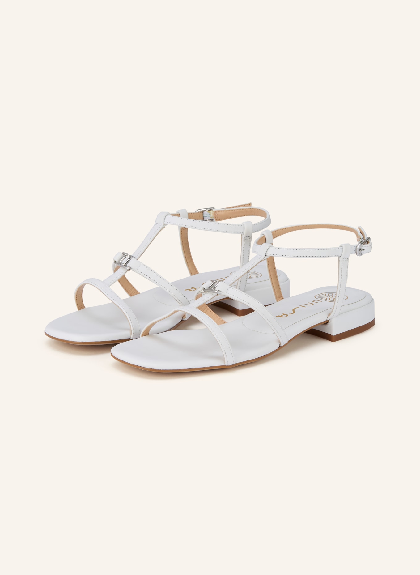 UNISA Sandalen CARENA_KS: WEISS / SILBER