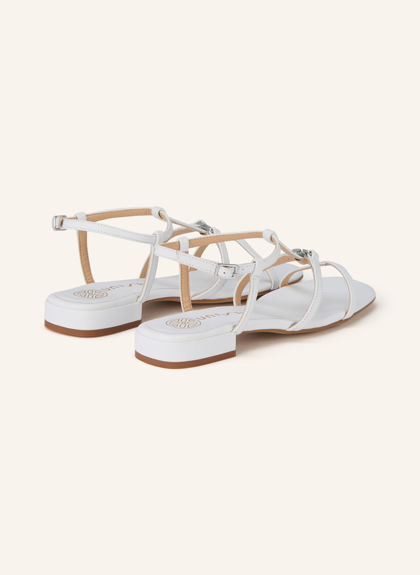 UNISA Sandalen CARENA_KS: WEISS / SILBER