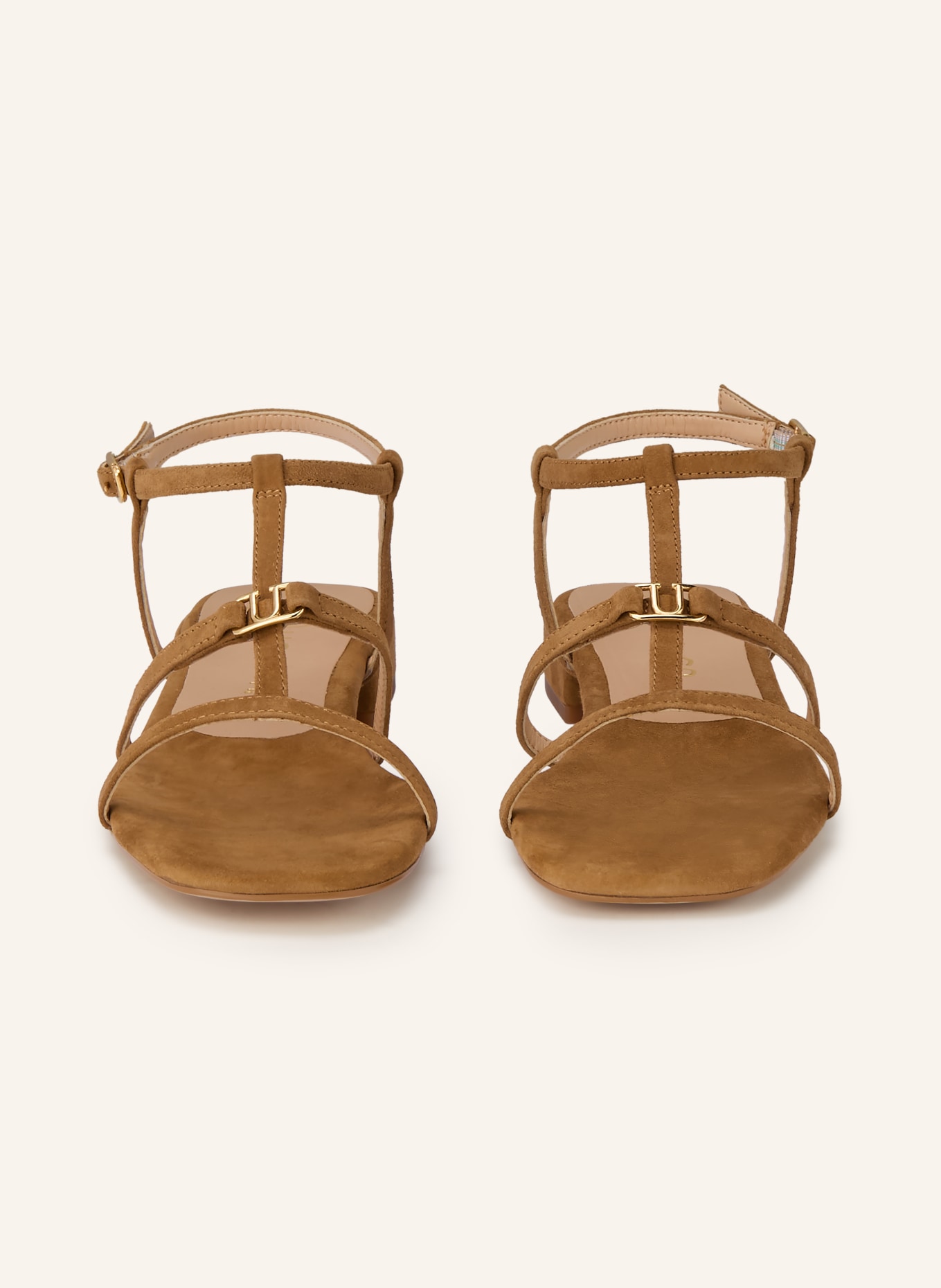 UNISA CARENA_KS sandals: CAMEL / GOLD