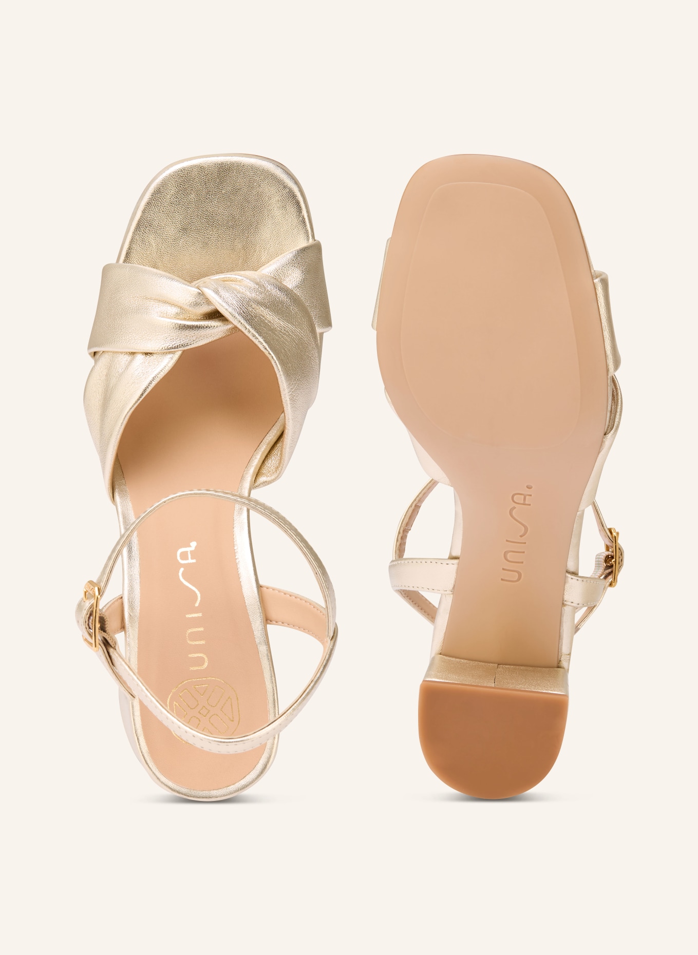 UNISA MEDWAY sandals: GOLD