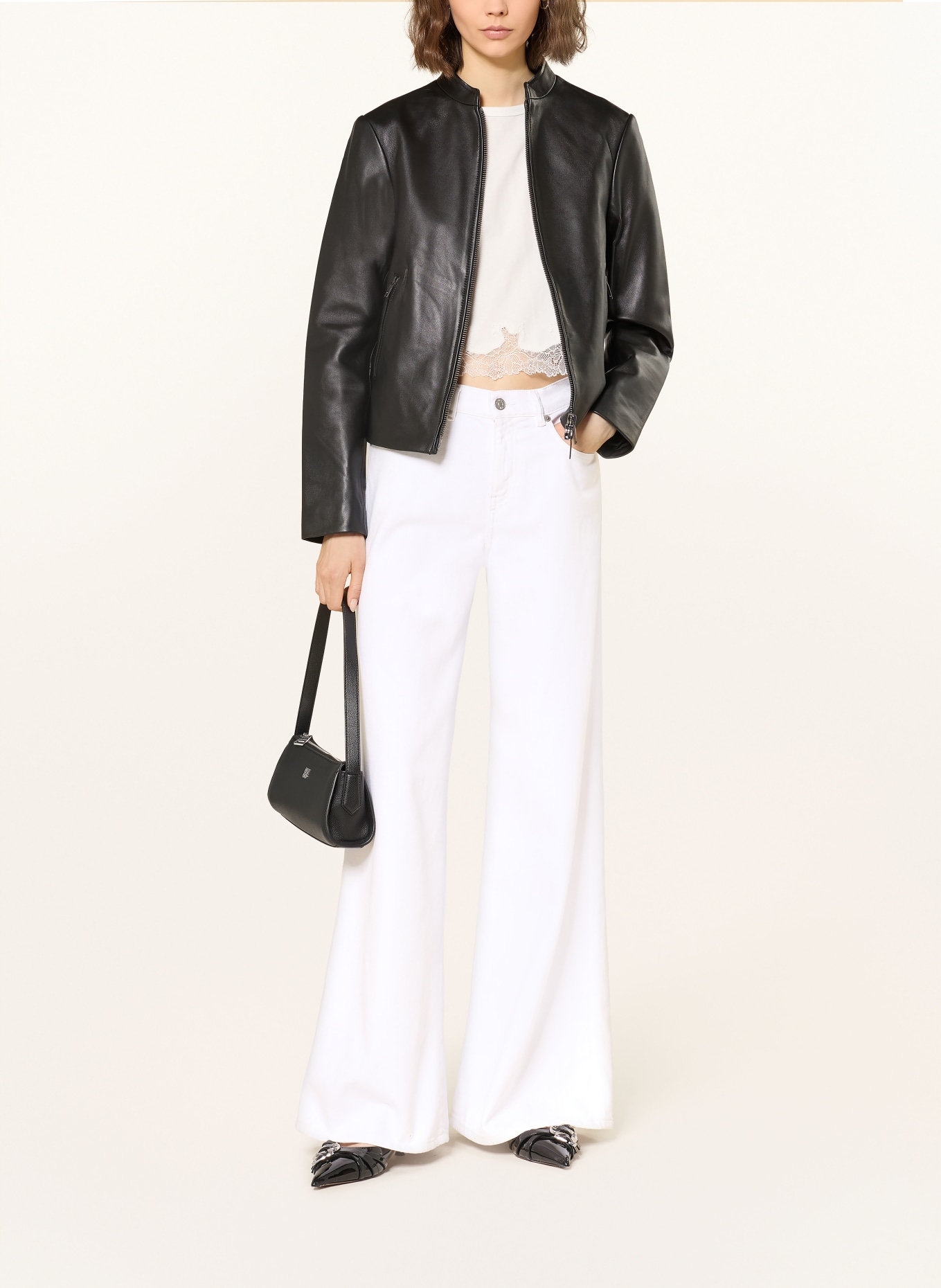 DIESEL Flared jeans 1978 D-AKEMI: 100 BRIGHT WHITE