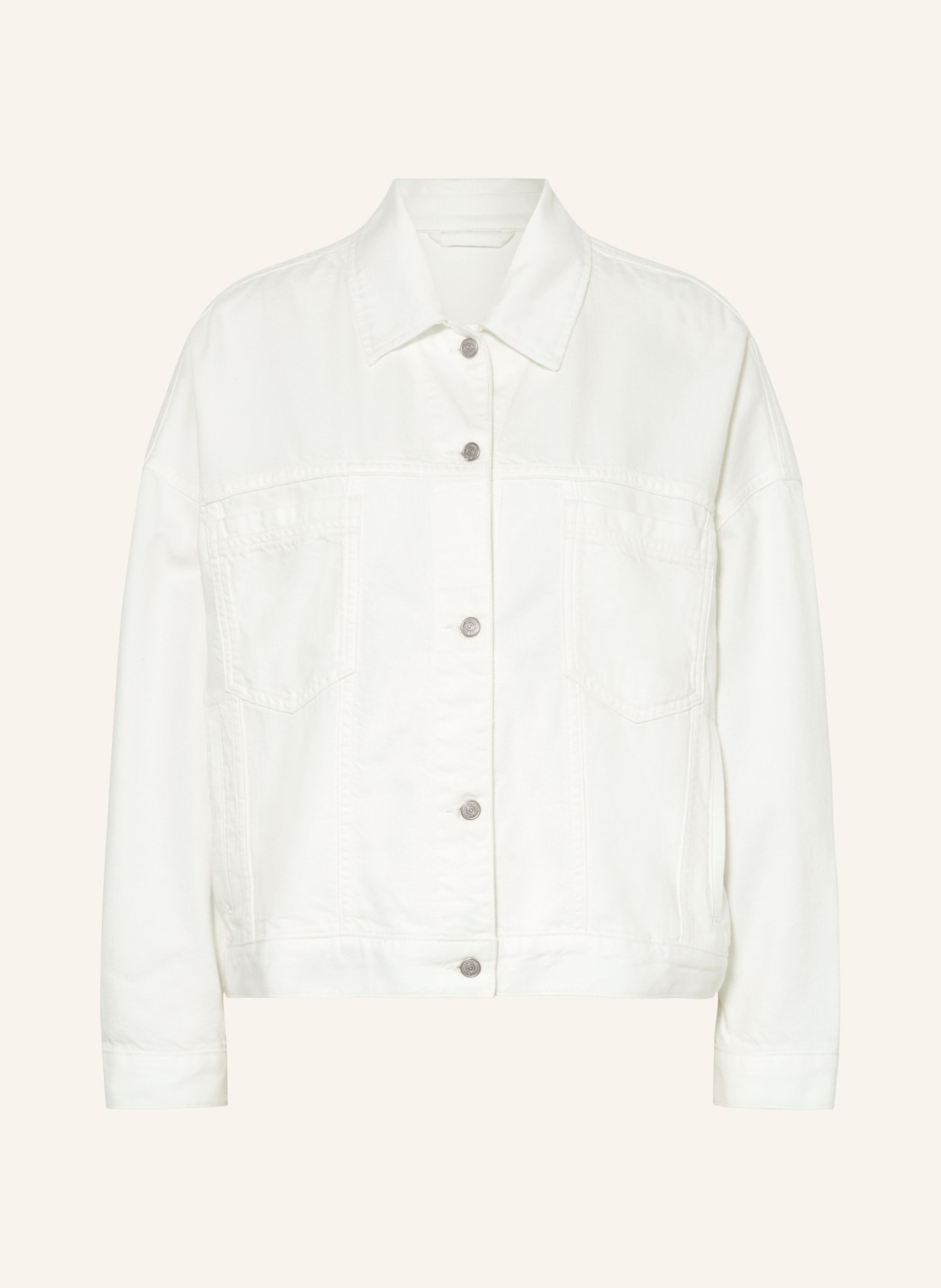 TRUE RELIGION AMBER denim jacket: 1700 WHITE