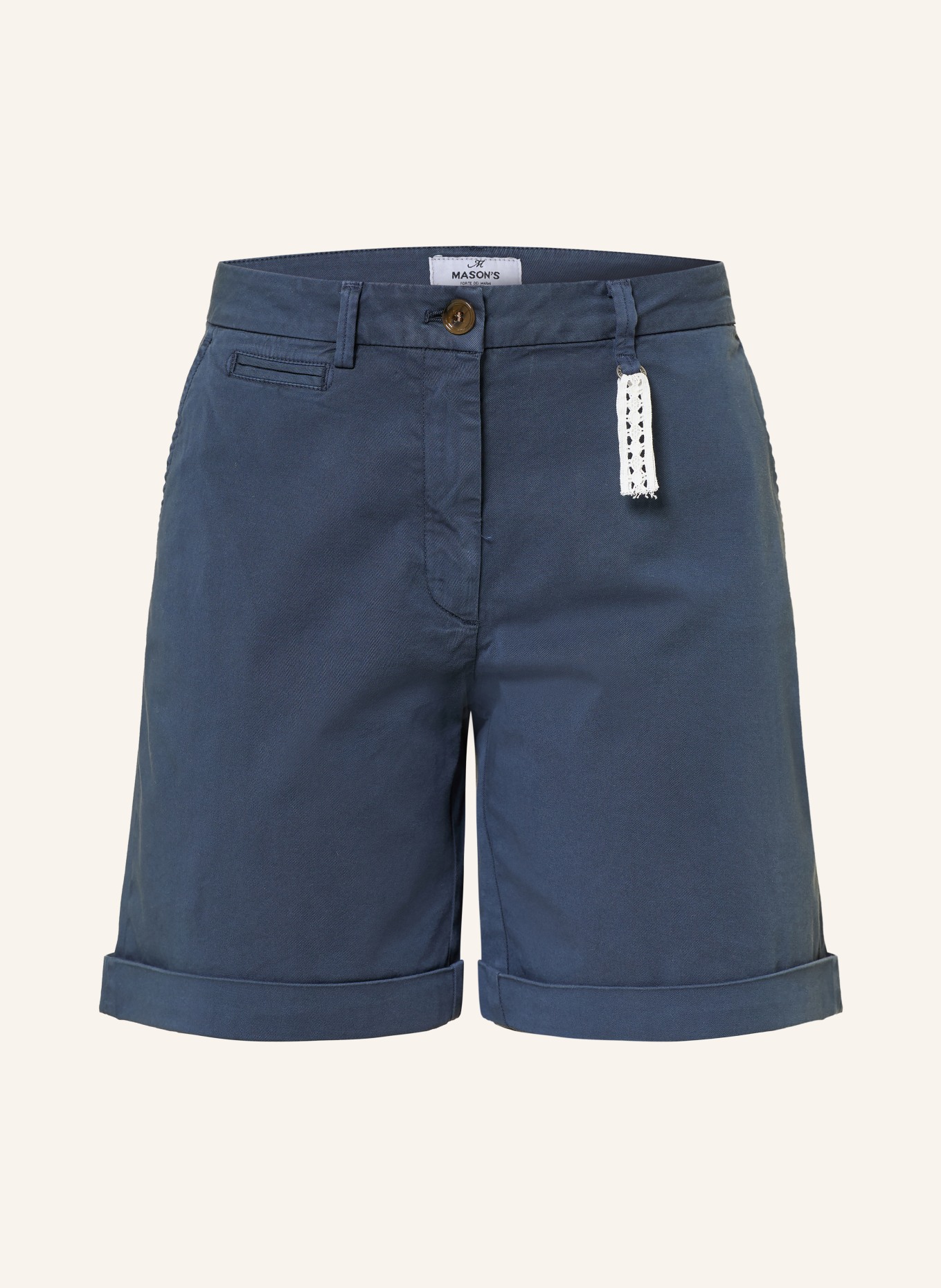 MASON'S Chinoshorts JAQUELINE: DUNKELBLAU