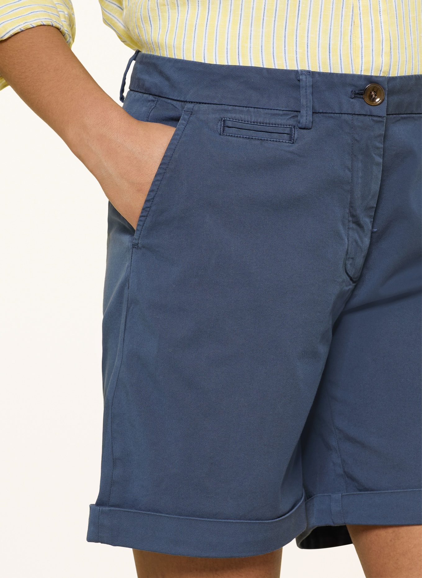 MASON'S Chinoshorts JAQUELINE: DUNKELBLAU