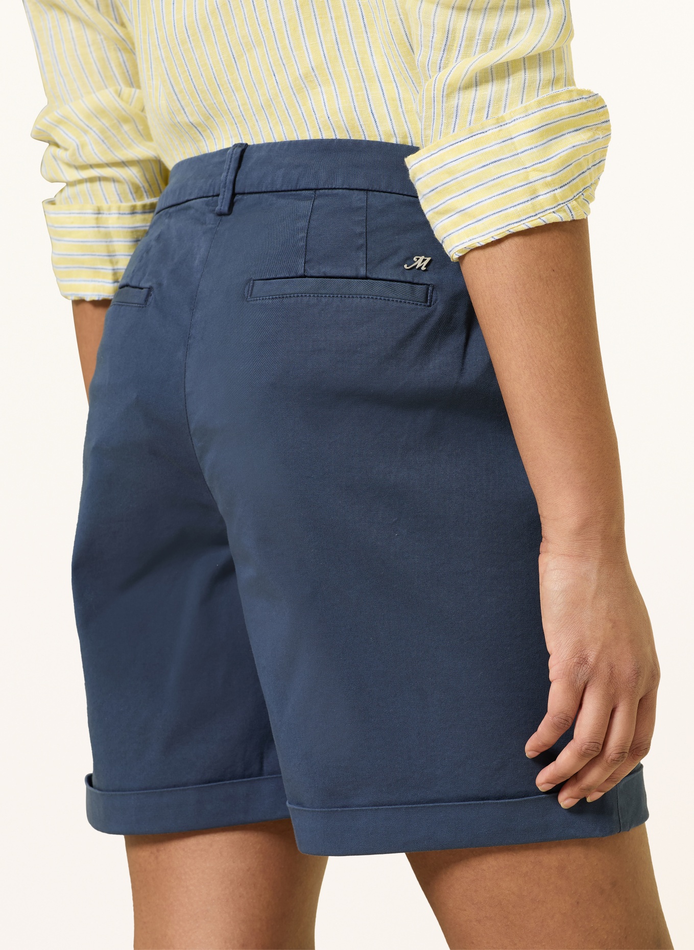 MASON'S Chinoshorts JAQUELINE: DUNKELBLAU