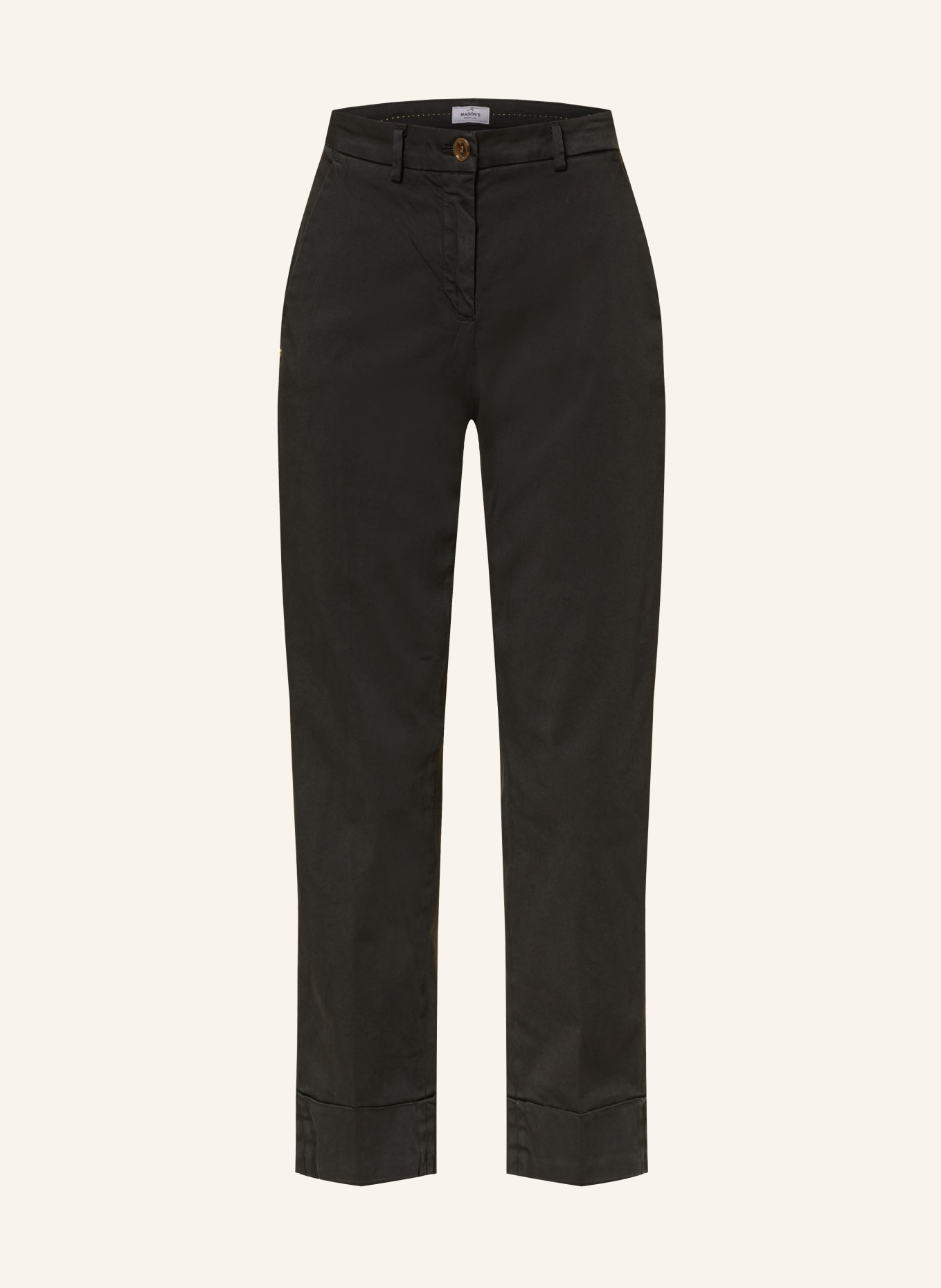 MASON'S 7/8 chino NEW YORK: BLACK