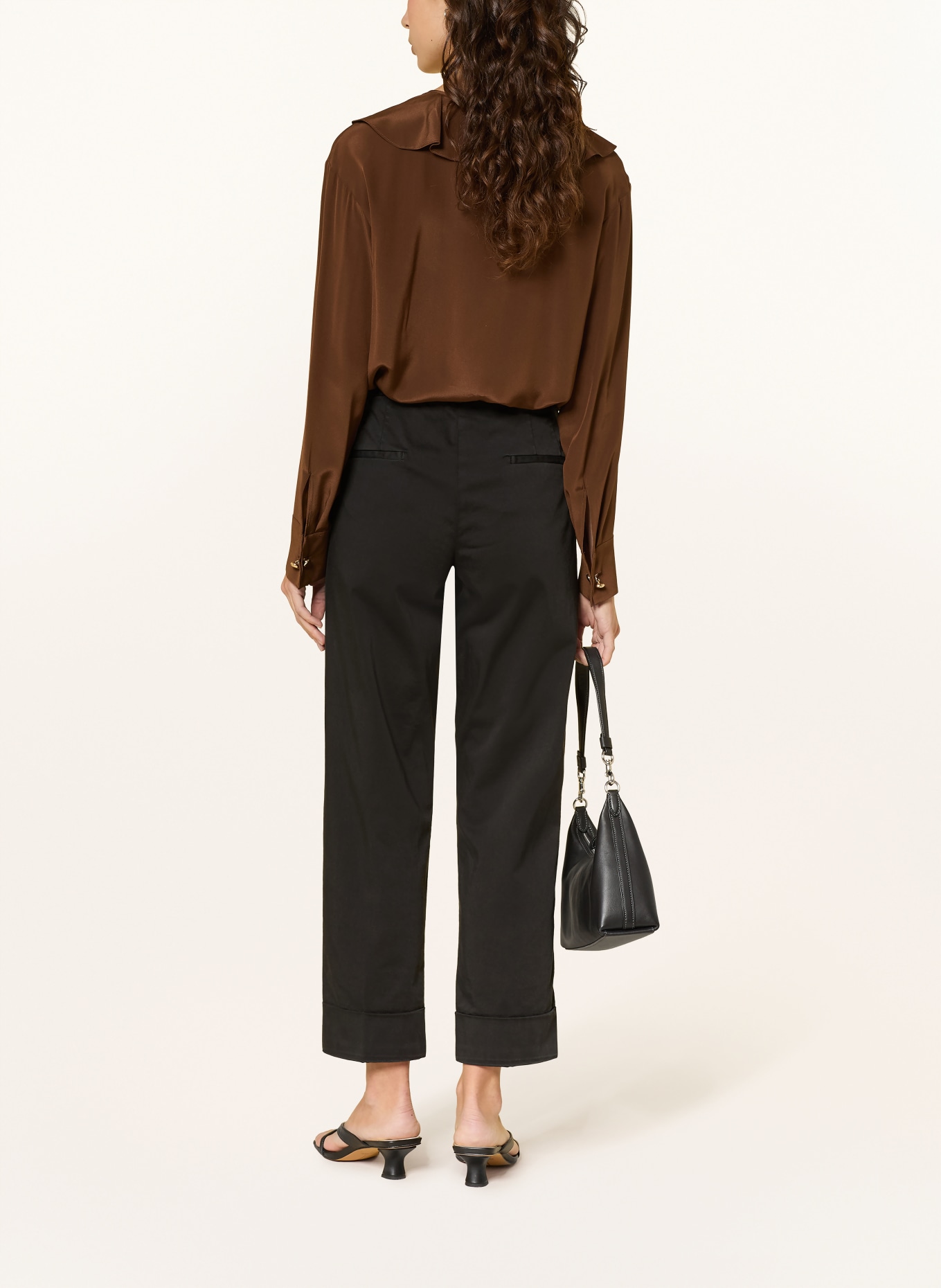 MASON'S 7/8 chino NEW YORK: BLACK