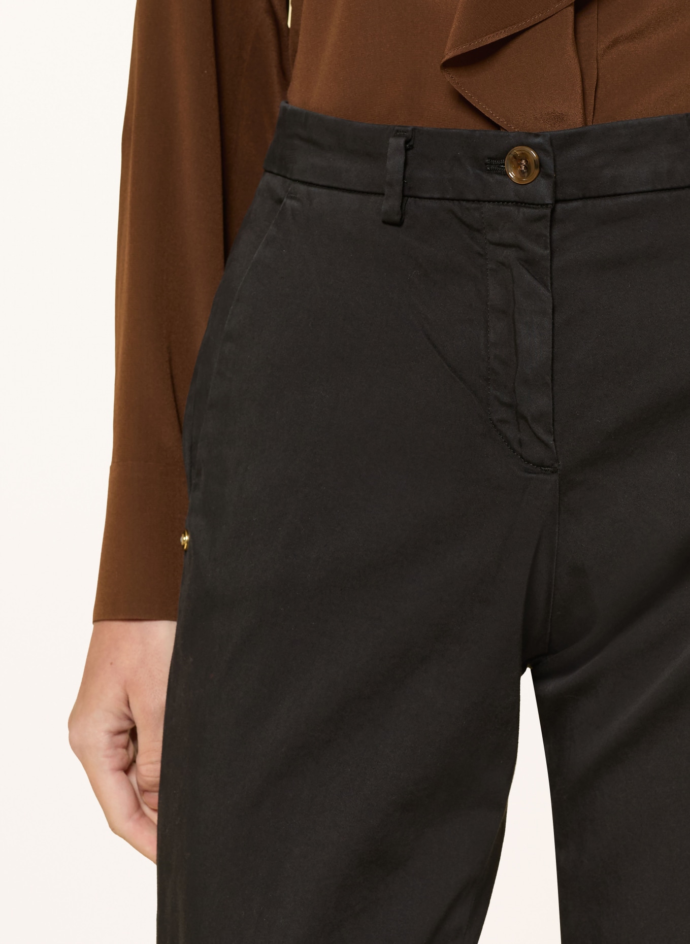 MASON'S 7/8 chino NEW YORK: BLACK